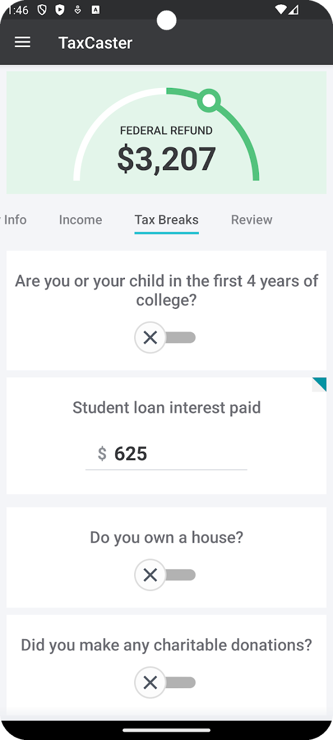 Tax Calculation Results